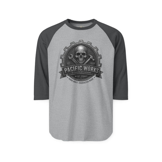 Pacific Works Collection - Raglan, Hand Built. Character Made. Signature Graphic Raglan Tee — CaliPride Clothing