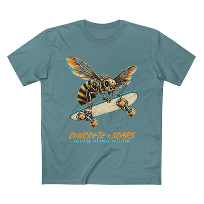 Concrete & Scars Collection - Bee Shredder, Graphic T-Shirt — CaliPride Clothing