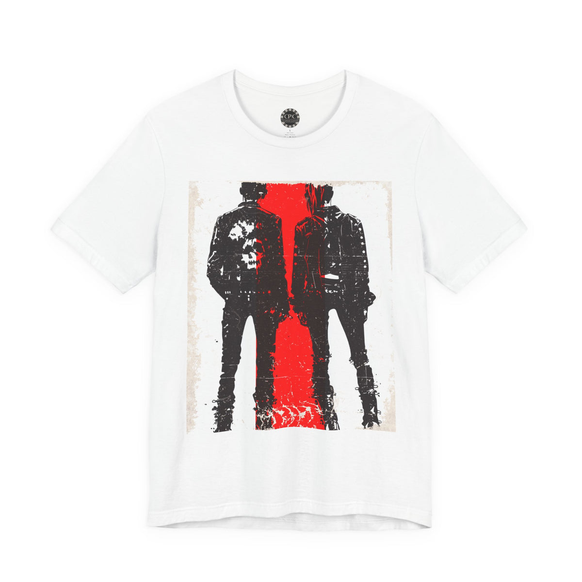 Punk Resurrected Collection - Couple Run, Neon Graphic T - Shirt - CaliPride Clothing