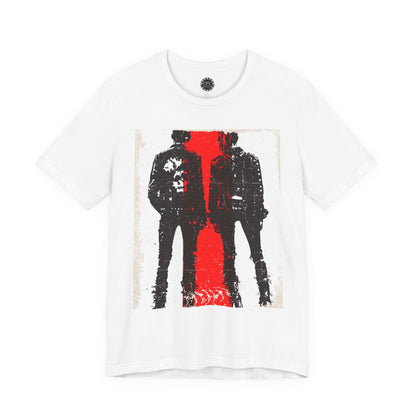 Punk Resurrected Collection - Couple Run, Neon Graphic T - Shirt - CaliPride Clothing