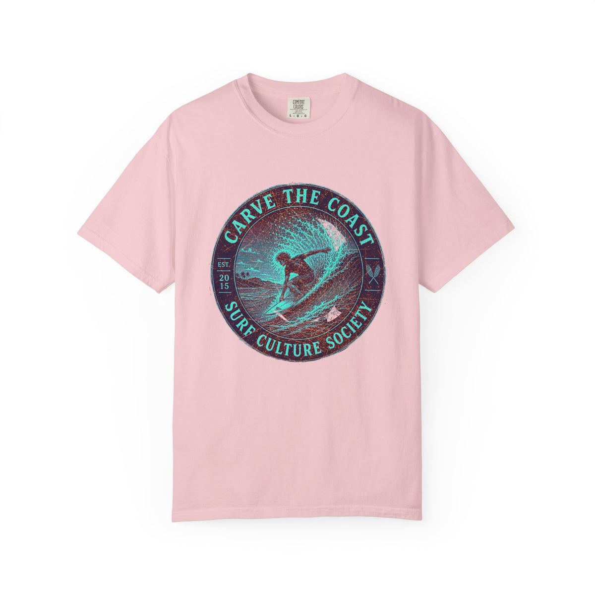 Surf & Beach Collection - Ocean Vibes Series, Carve the Coast, T-Shirt - CaliPride Clothing