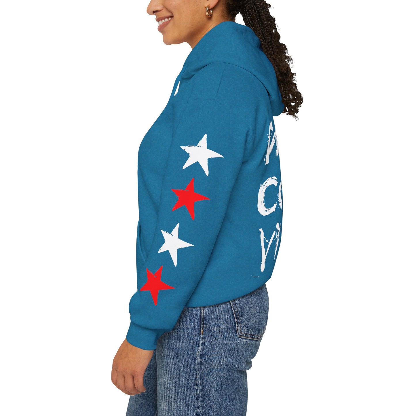 'West Coast Vibe' Graphic Hoodie w Stars - Multiple colors | CaliPride Clothing