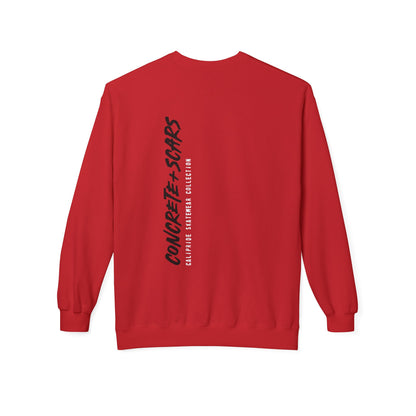 Concrete & Scars Skatewear Collection - Vertical Logo, Graphic Sweatshirt — CaliPride Clothing