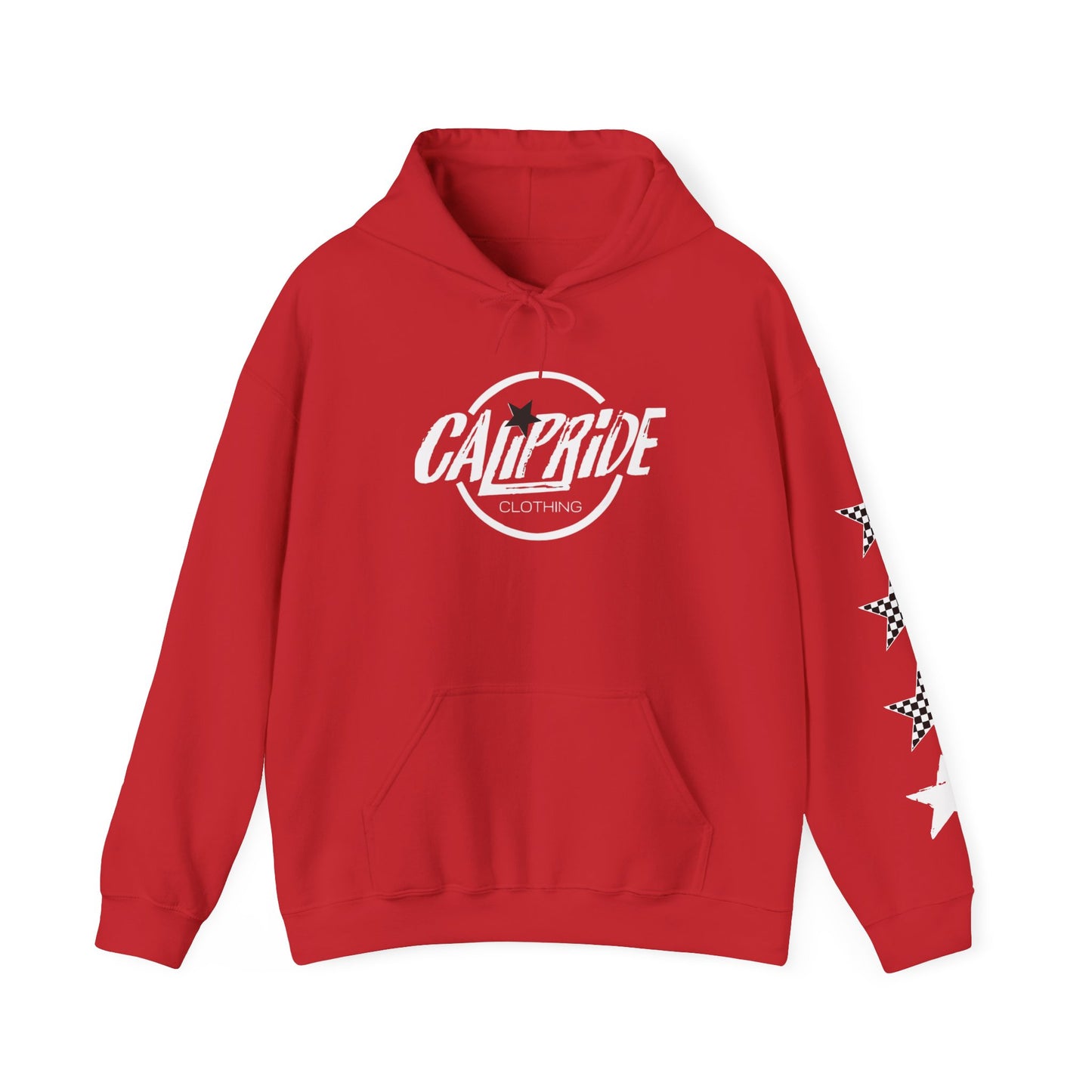 'West Coast Vibe', Checkered Sugar Skull & Stars Hoodie - CaliPride Clothing