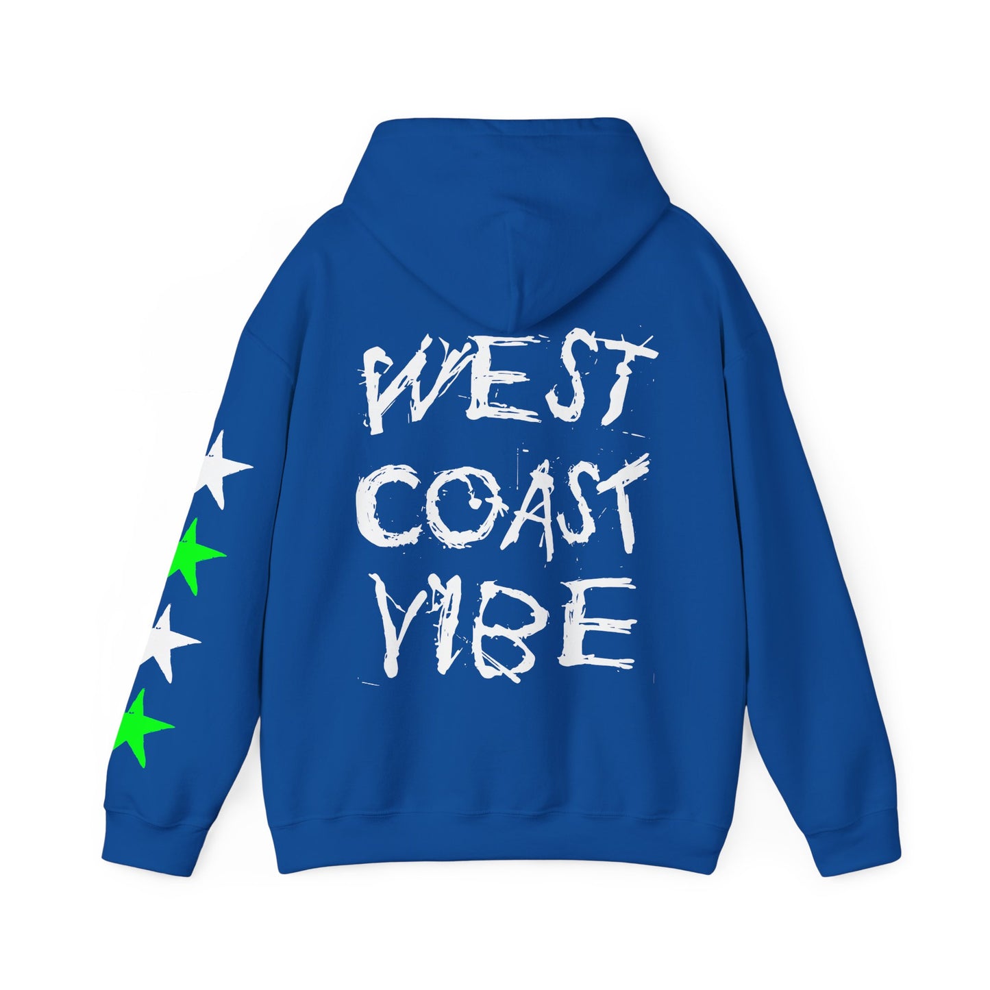 'West Coast Vibe' Graphic Hoodie w Stars - Multiple colors | CaliPride Clothing