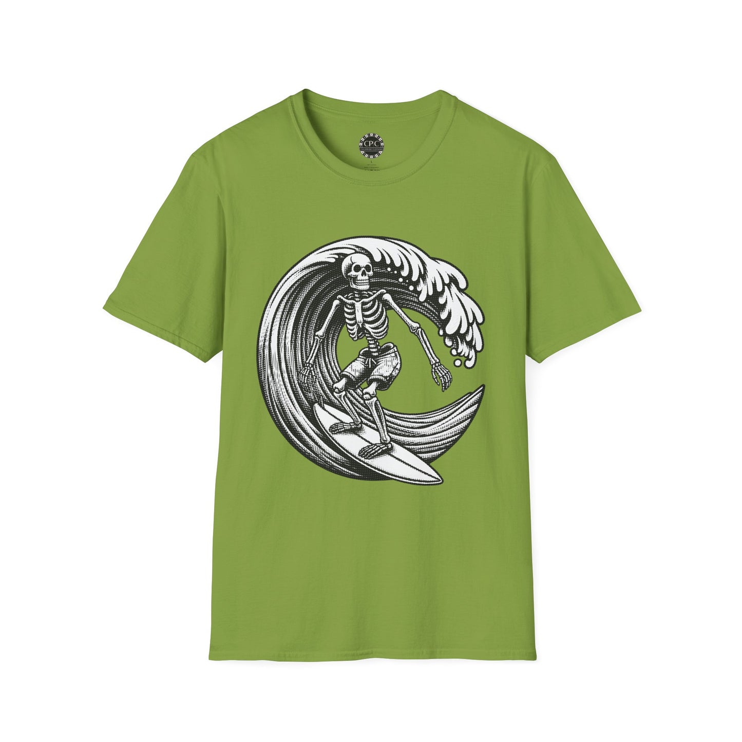 Surf & Beach Collection - Solo Swellen, Vintage Skeleton Graphic T-Shirt — CaliPride Clothing