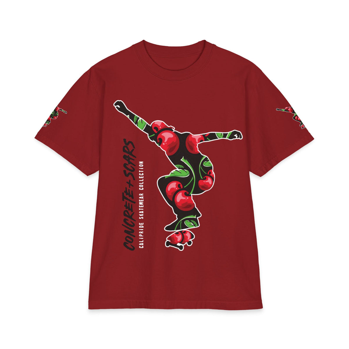 Concrete & Scars Skatewear Collection - Chery Shredder, Graphic T‑Shirt — CaliPride Clothing