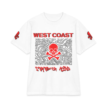 Urban Underground Collection | Topograpic Skull Graphic Tee — 3 way graphics, CaliPride Clothing Streetwear