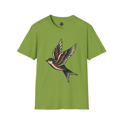 Pacific Works Collection - Vintage Flying Swallow Graphic Tee — CaliPride Clothing