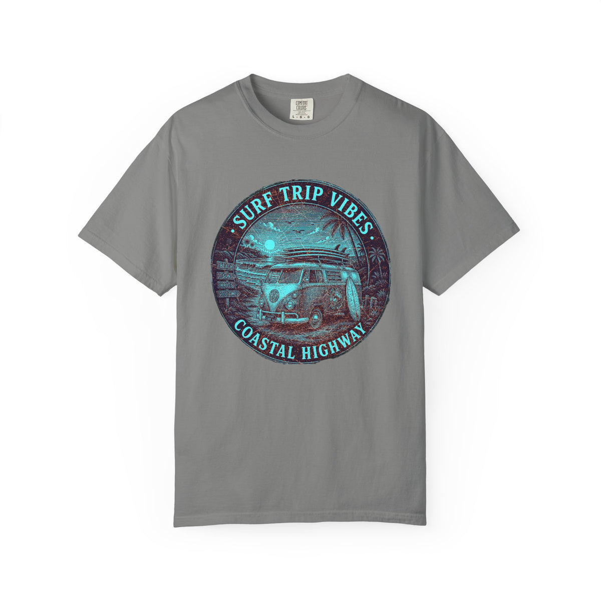 Surf & Beach Collection - Ocean Vibes Series, Surf Trip Vibes, T-shirt - CaliPride Clothing