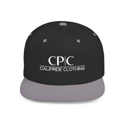West Coast culture, Flat Bill Snapback | Embroidered Circular Badge - CP | C Elite, CaliPride Clothing