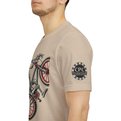 Skate & Surf Collection - Ride Til I Die, Skeleton Graphic T - Shirt - CaliPride Clothing