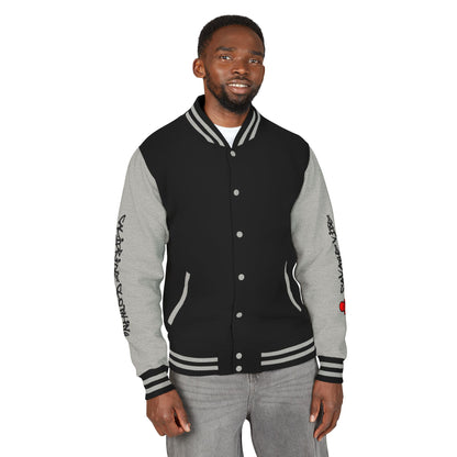 Urban Underground Collection - Savage Vibe, Bone Drop Graphic Letterman Jacket | CaliPride Clothing