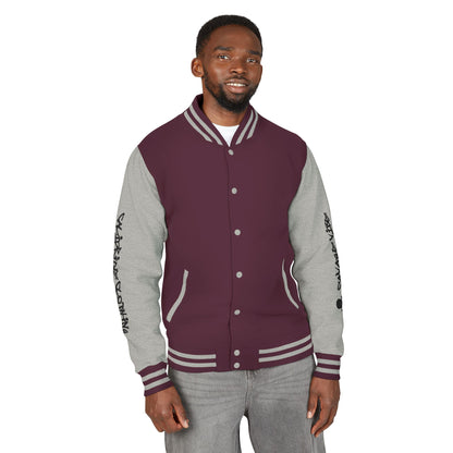 Urban Underground Collection - Savage Vibe, Bone Drop Graphic Letterman Jacket | CaliPride Clothing