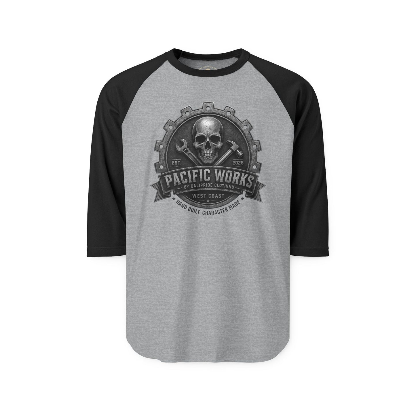 Pacific Works Collection - Raglan, Hand Built. Character Made. Signature Graphic Raglan Tee — CaliPride Clothing