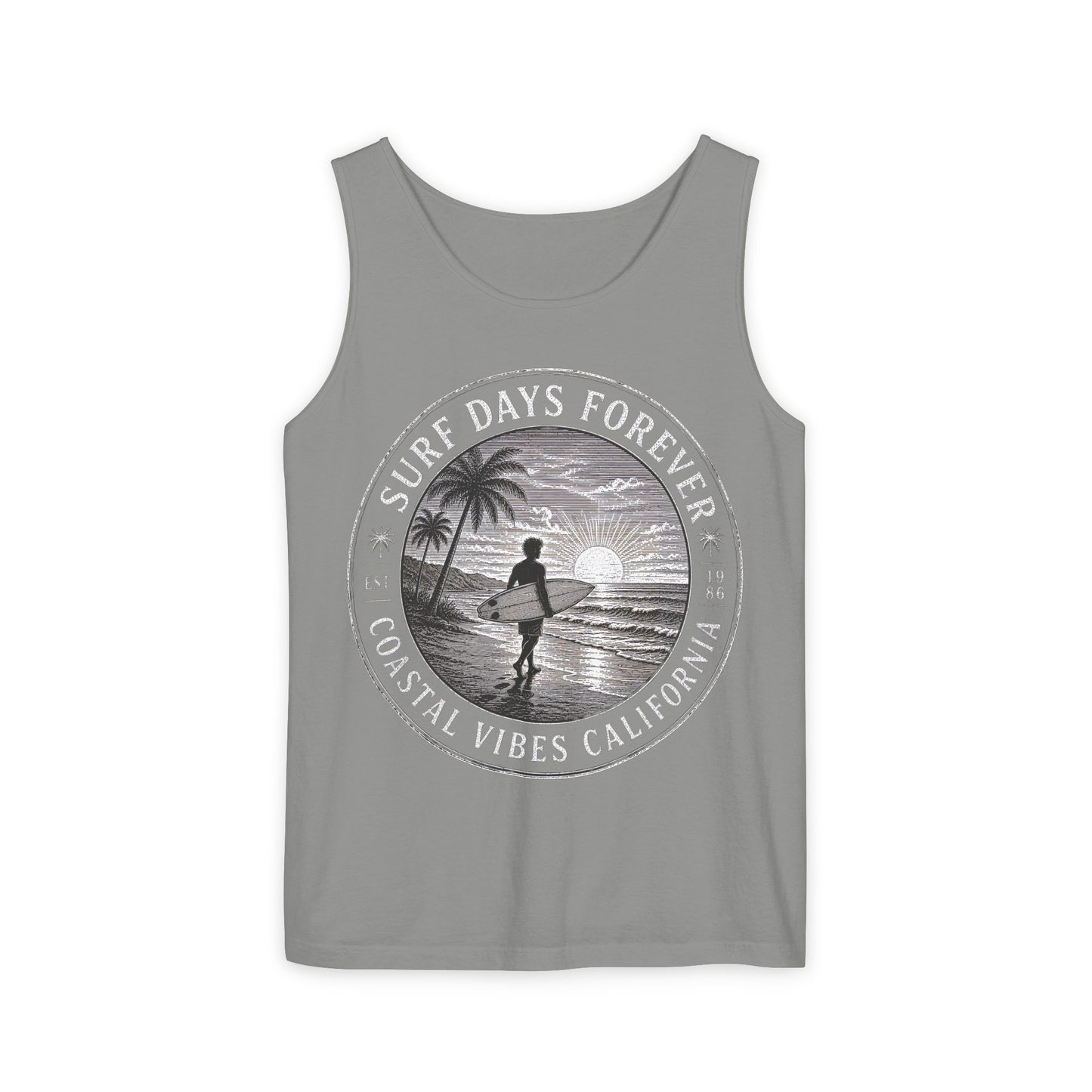 Surf & Beach Collection | Ocean Vibes Series - Surf Days Forever, Tank top - CaliPride Clothing