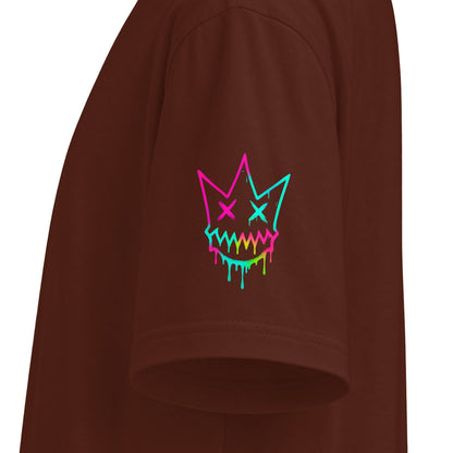 Urban Underground Collection - Neon Drip, Crown Face, Graphic 4-way T Shirt - CaliPride Clothing