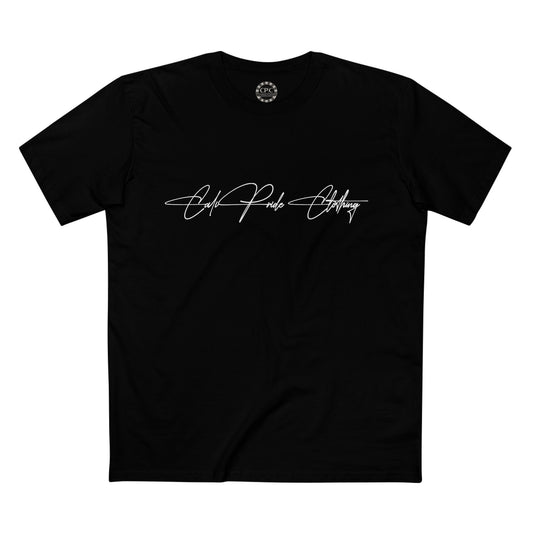 The Elite Collection - Founder's Signature No. 1 Essentials, Premium T-Shirt white logo - CaliPride Clothing
