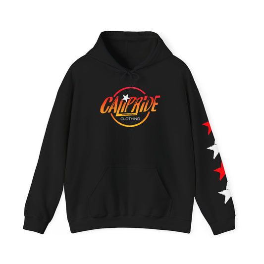 CaliPride Clothing, Lava Ombre Hoodie - Graphic Design
