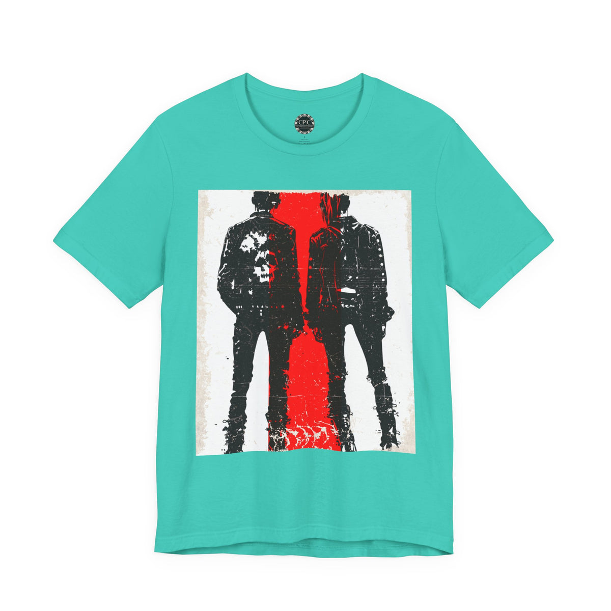Punk Resurrected Collection - Couple Run, Neon Graphic T - Shirt - CaliPride Clothing