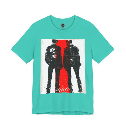 Punk Resurrected Collection - Couple Run, Neon Graphic T - Shirt - CaliPride Clothing
