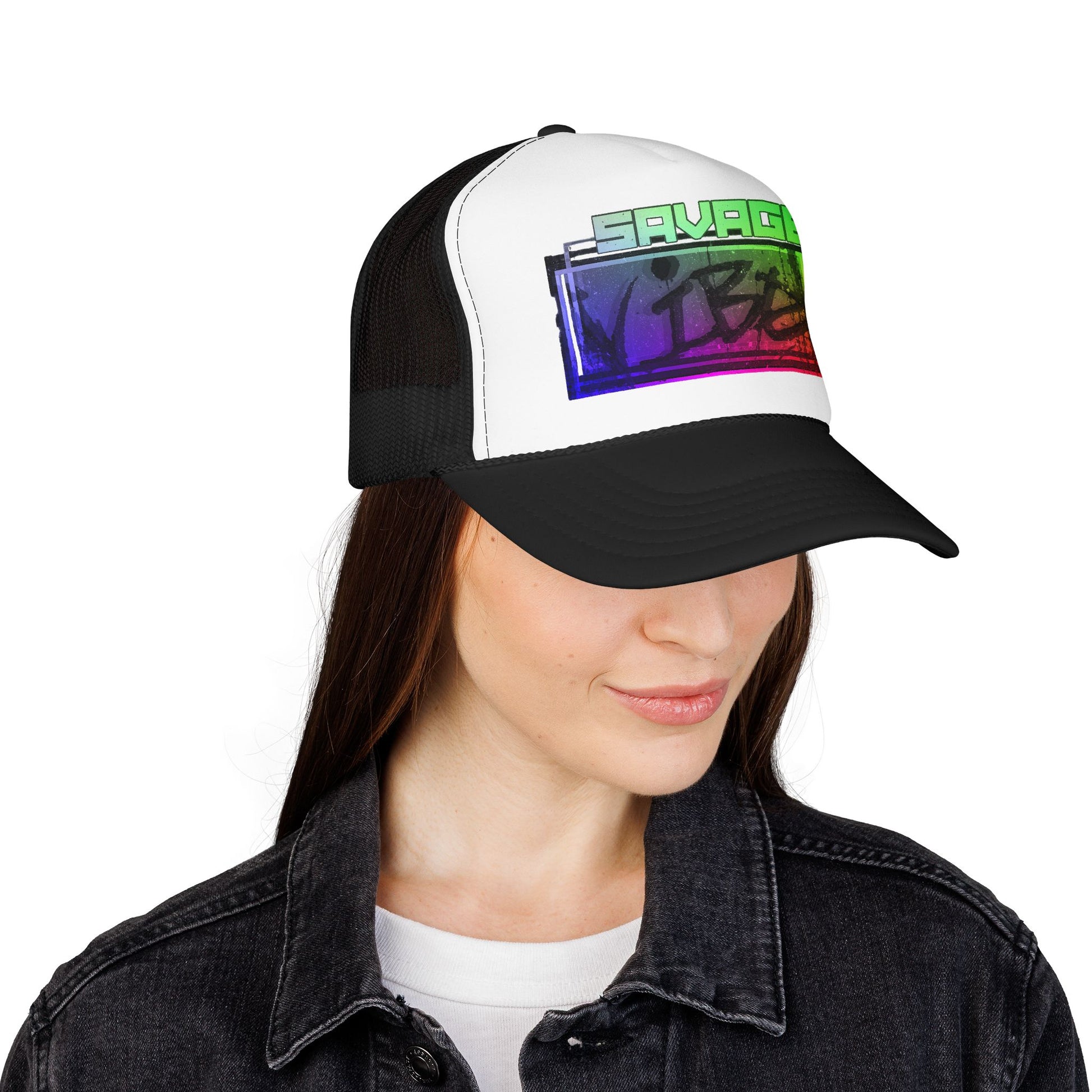 Urban Underground Collection - Bold & Big Color Vibes, Savage Vibe Foam Trucker Hat – DFT printing