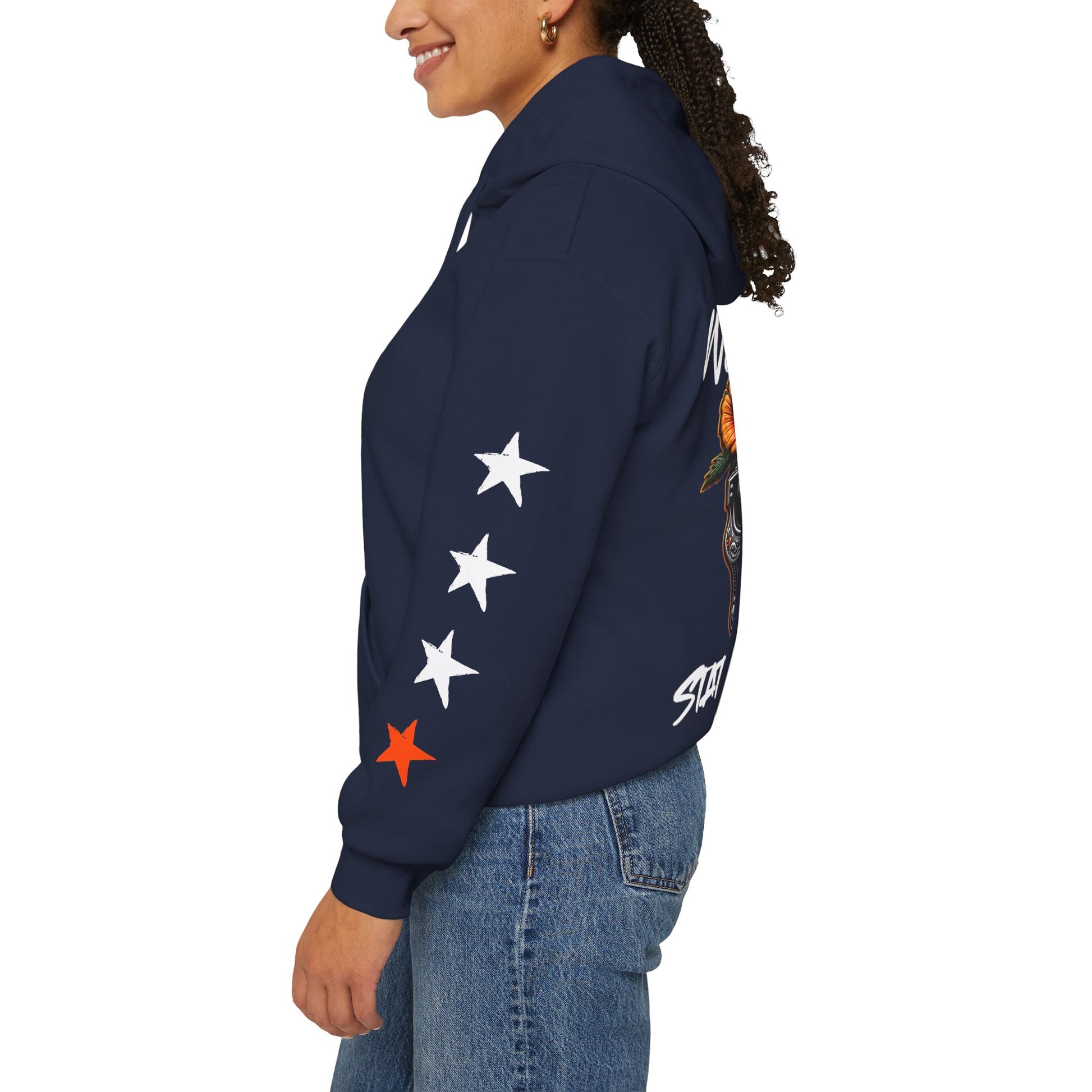 Urban Underground Collection | West Coast State of Mind - Floral Poppy & Sugar Skull Hoodie | CaliPride Clothing