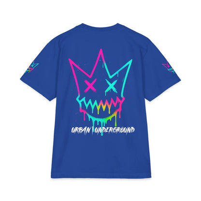 Urban Underground Collection - Neon Drip, Crown Face, Graphic 4-way T Shirt - CaliPride Clothing