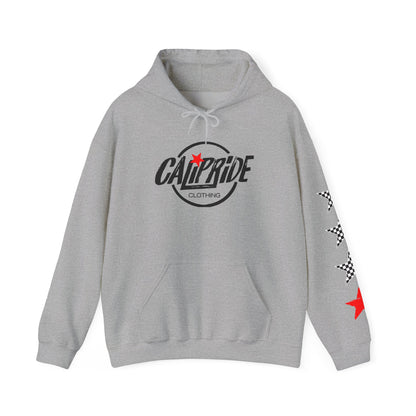 'West Coast Vibe', Checkered Sugar Skull & Stars Hoodie - CaliPride Clothing