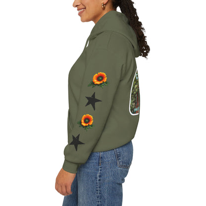 Surf & Beach Collection - Pacific Coast Highway & California Poppies, Graphic Hoodie | CaliPride Clothing