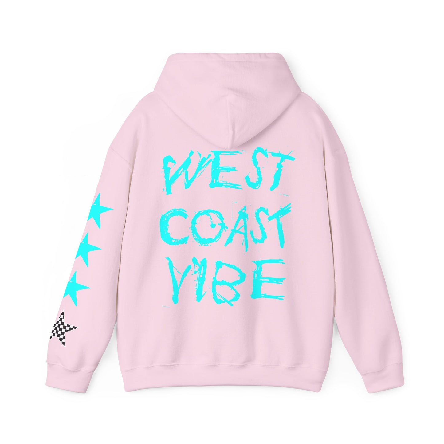 'West Coast Vibe' Graphic Hoodie w Stars - Multiple colors | CaliPride Clothing