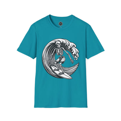 Surf & Beach Collection - Solo Swellen, Vintage Skeleton Graphic T-Shirt — CaliPride Clothing