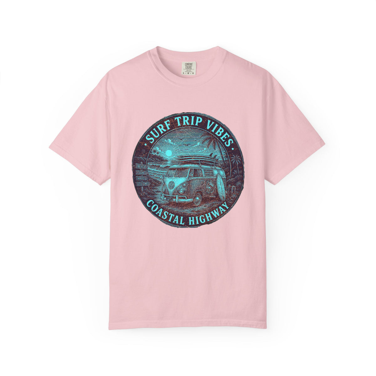 Surf & Beach Collection - Ocean Vibes Series, Surf Trip Vibes, T-shirt - CaliPride Clothing