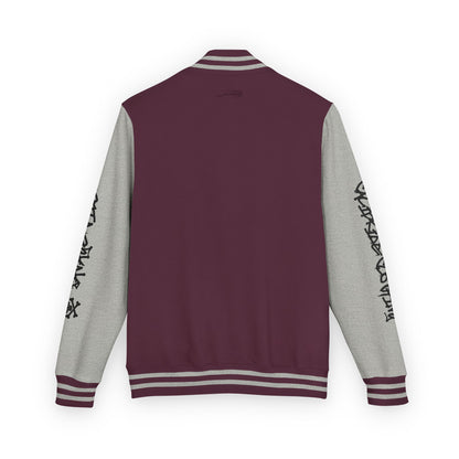 Urban Underground Collection - Savage Vibe, Bone Drop Graphic Letterman Jacket | CaliPride Clothing