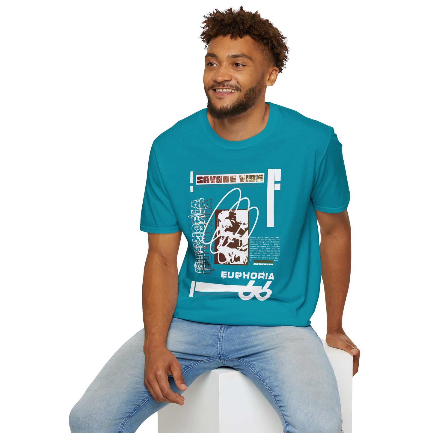Urban Underground Collection - Savage Vibe, Euphoria 66, Graphic T Shirt - CaliPride Clothing