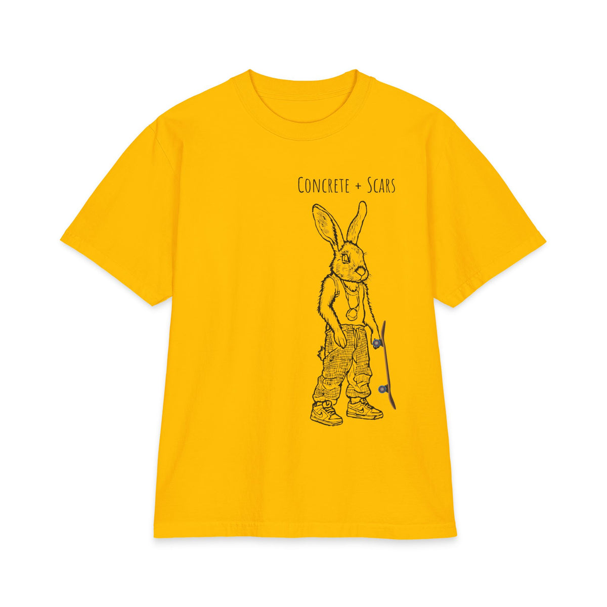 Concrete & Scars Skatewear Collection - Skateboard Bunny, Graphic T-Shirt – CaliPride Clothing