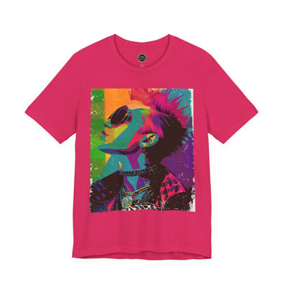 Punk Resurrected Collection - Neon Retro Musician, Graphic T - Shirt - CaliPride Clothing