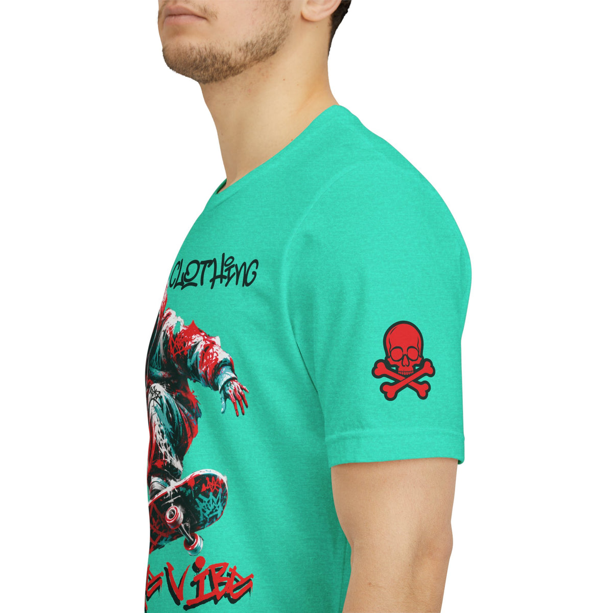 Skate & Surf Collection - Savage Vibe Skater Graphic T-Shirt - CaliPride Clothing