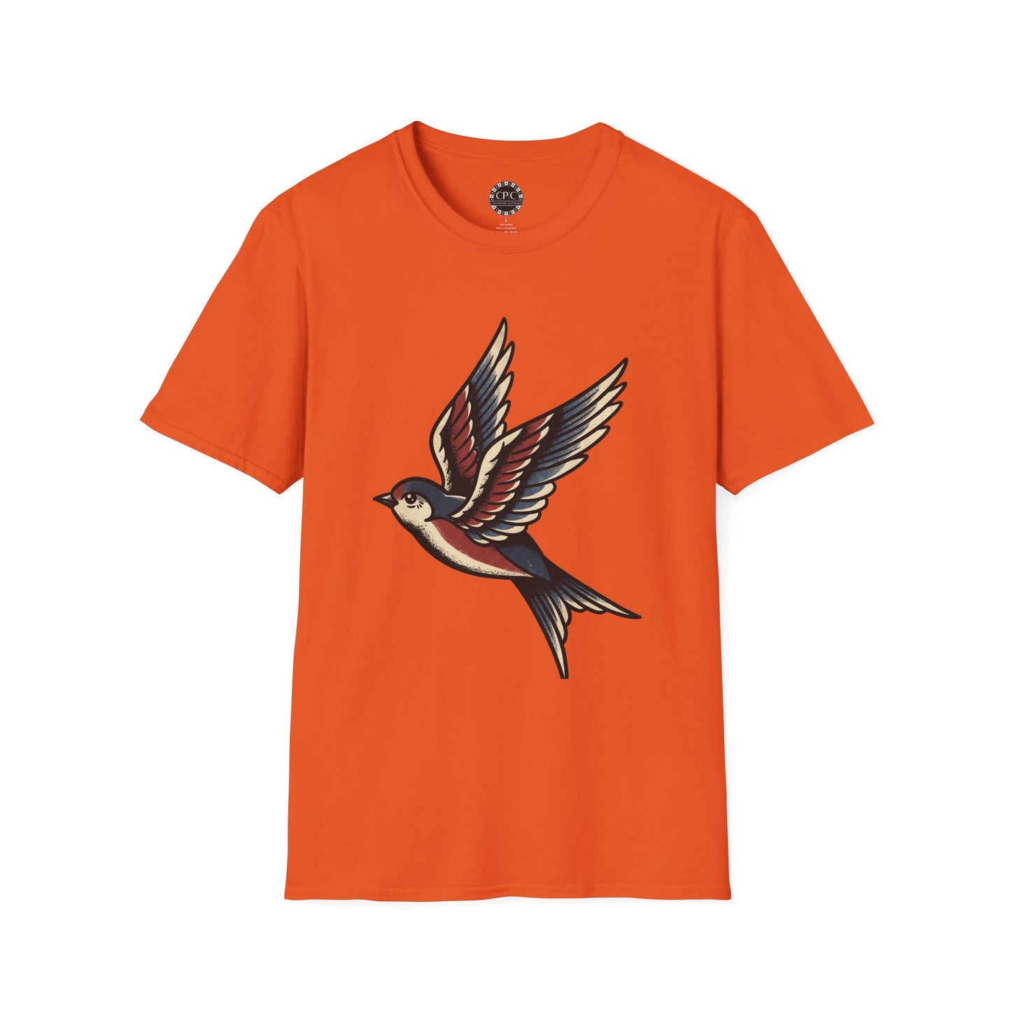 Pacific Works Collection - Vintage Flying Swallow Graphic Tee — CaliPride Clothing