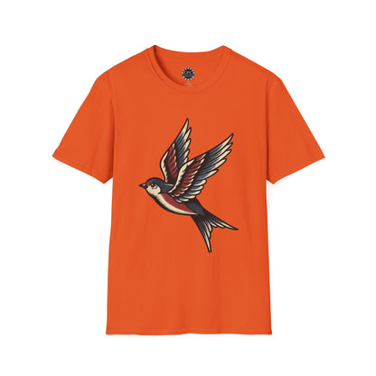 Pacific Works Collection - Vintage Flying Swallow Graphic Tee — CaliPride Clothing