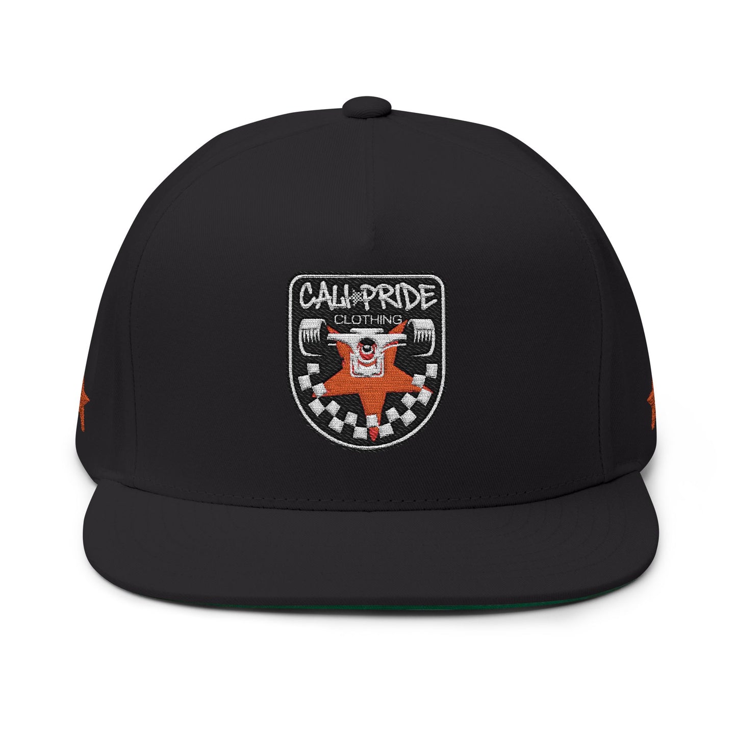 Cali Pride Checkers & Truck Flat Bill Snapback - Embroidered