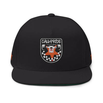 Cali Pride Checkers & Truck Flat Bill Snapback - Embroidered
