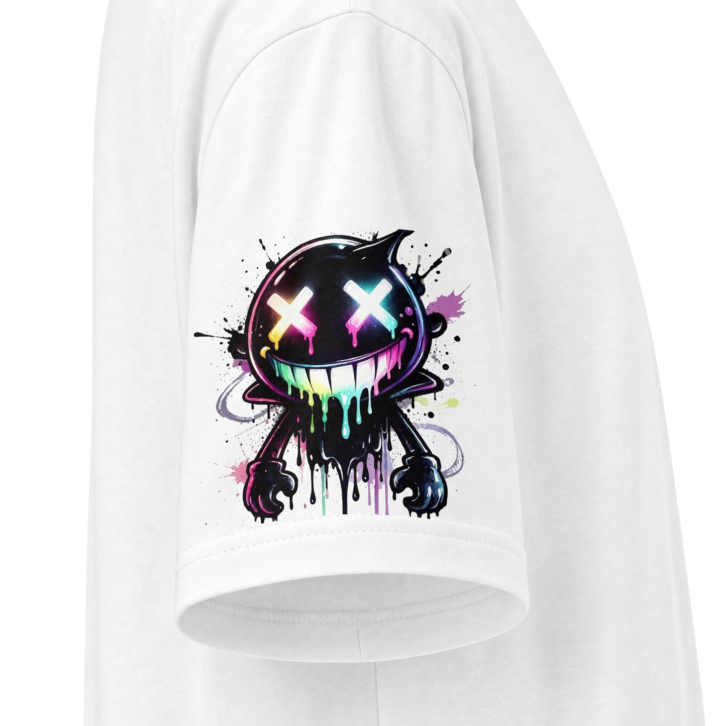 Urban Underground Collection - Neon Drip Drooly, Graphic 4-way T Shirt - CaliPride Clothing