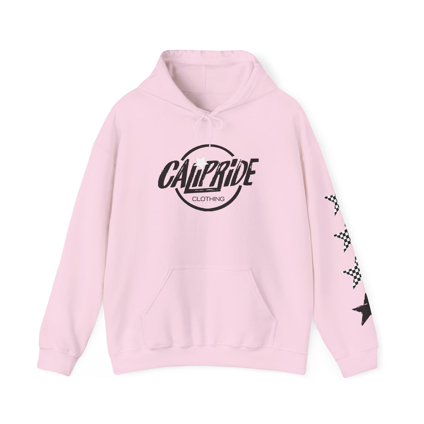 'West Coast Vibe', Checkered Sugar Skull & Stars Hoodie - CaliPride Clothing