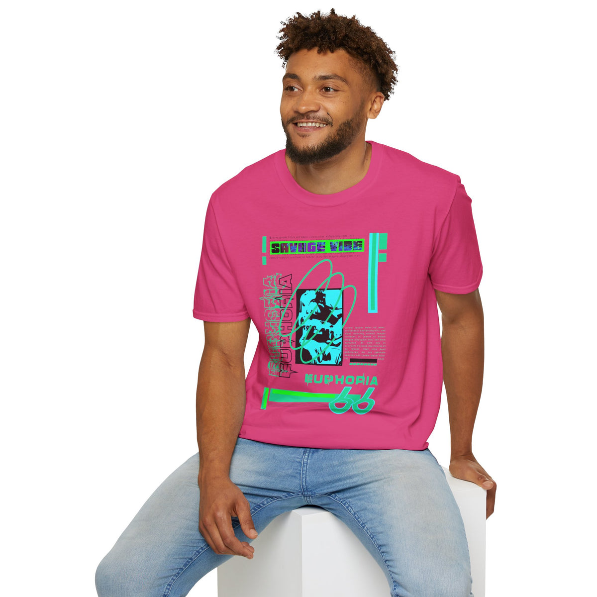Urban Underground Collection - Savage Vibe, Euphoria 66, Graphic T Shirt - CaliPride Clothing