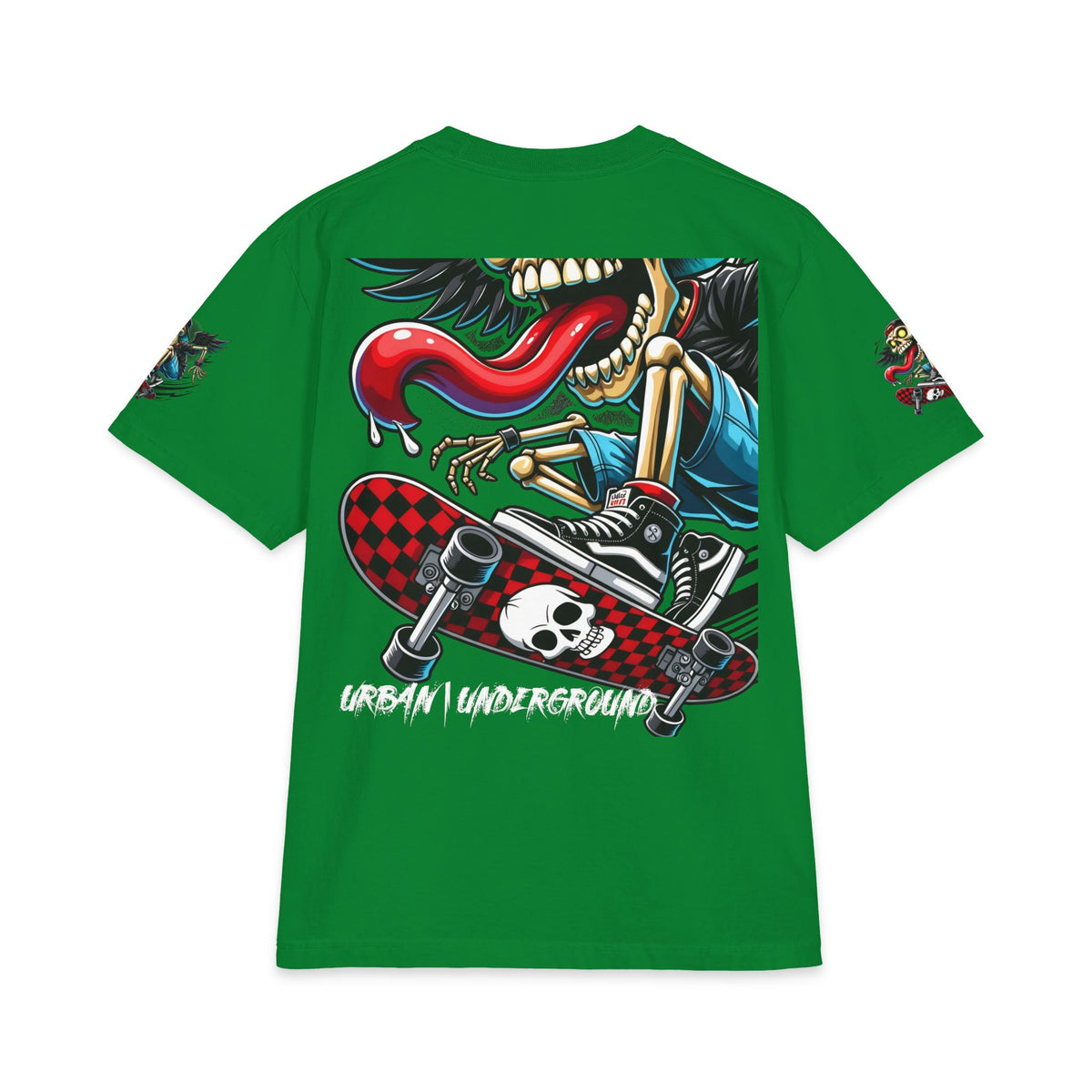 Urban Underground Collection - Neon Drip, Tongue Out, Graphic 4-way T Shirt - CaliPride Clothing