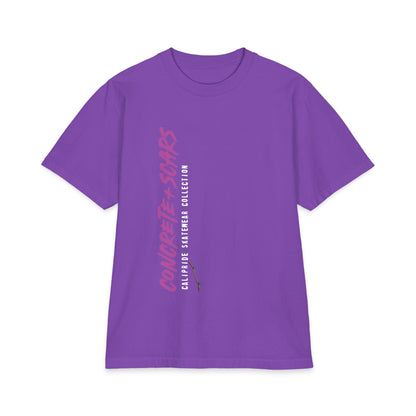 Concrete & Scars Skatewear Collection - Concrete Scars + Skateboard, Graphic T‑Shirt — CaliPride Clothing