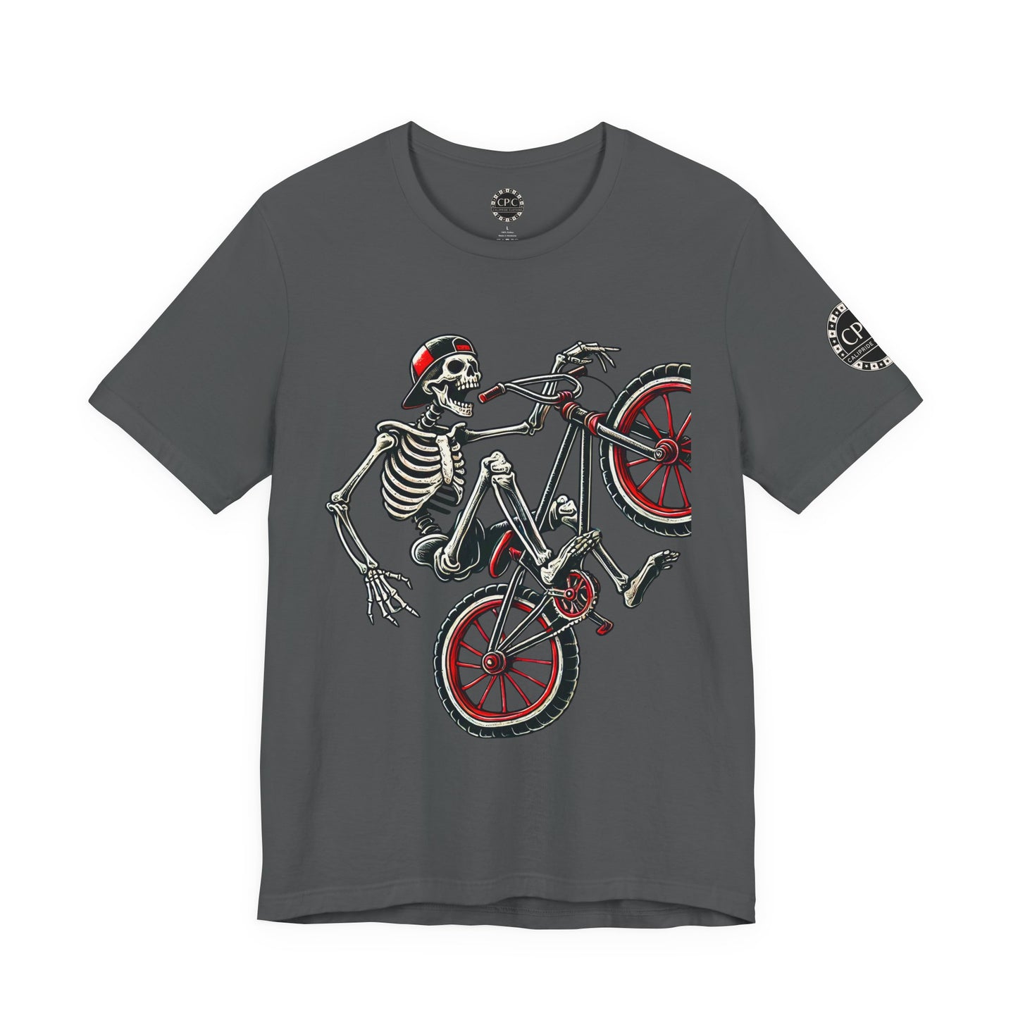 Skate & Surf Collection - Ride Til I Die, Skeleton Graphic T - Shirt - CaliPride Clothing