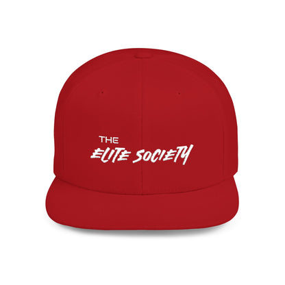 The Elite Collection - Elite Society, Flat Bill Snapback Hat, Embroidered - CaliPride Clothing