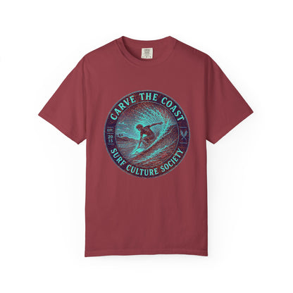 Surf & Beach Collection - Ocean Vibes Series, Carve the Coast, T-Shirt - CaliPride Clothing